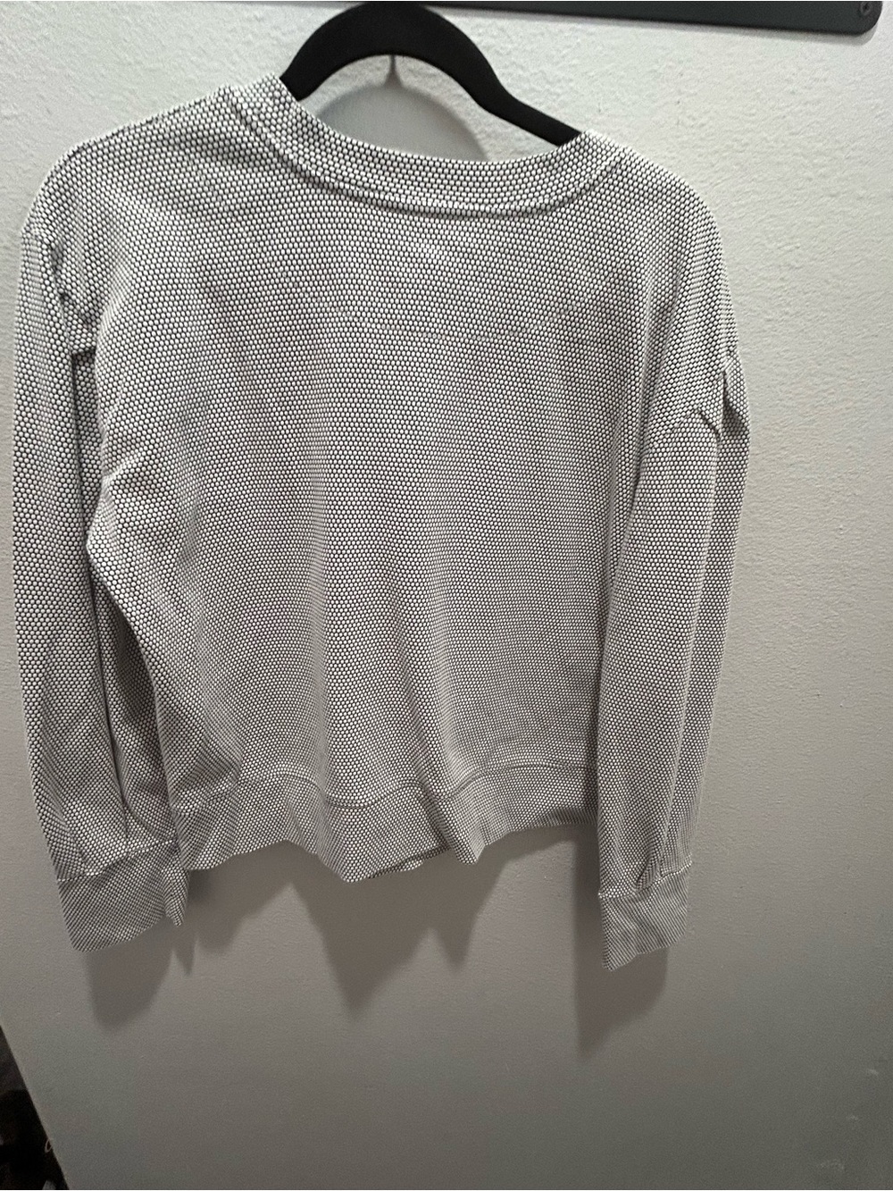 Albion Black & White Microdot Pullover Sweatshirt